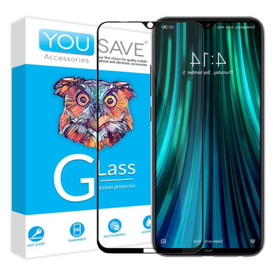 گلس تمام صفحه یوسیو (You Save) مناسب موبایل شیایومی Redmi Note 8
