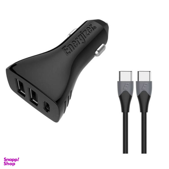 شارژر فندکی انرجایزر (Energizer) مدل DC21PGUCC3 + کابل USB-C