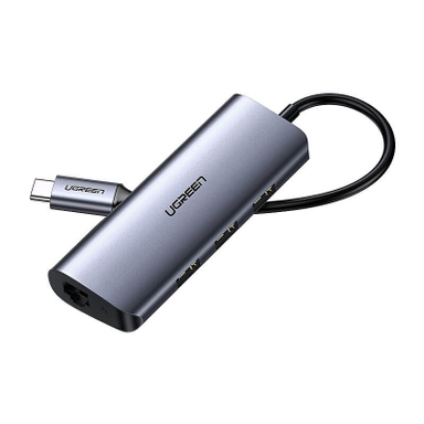 هاب 3 پورت Type C به USB 3.0 با پورت LAN یوگرین مدل CM252