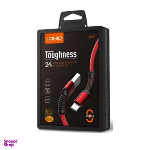 کابل شارژ لایتنینگ الدینیو (Ldnio) مدل LS63 طول 1 متر
