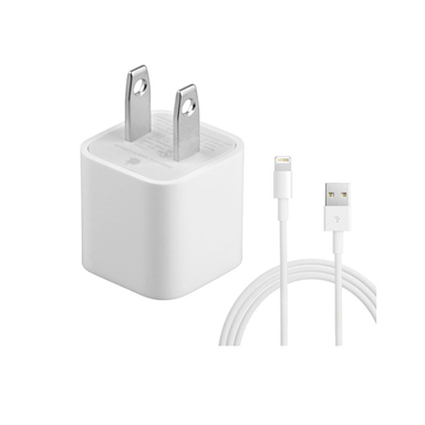 شارژر طرح اپل مدل 5W IPhone به همراه کابل شارژ
