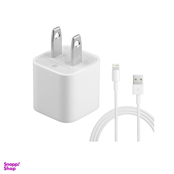 شارژر طرح اپل مدل 5W IPhone به همراه کابل شارژ