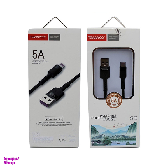 کابل USB به لایتنینگ ترانیو (Tranyoo) مدل S5 طول 1متر 5 آمپر