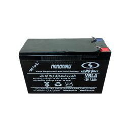 باتری UPS صبا باتری (Saba Battery) مدل سیلد 12 ولت / 7.5 آمپر ساعت رنگ مشکی