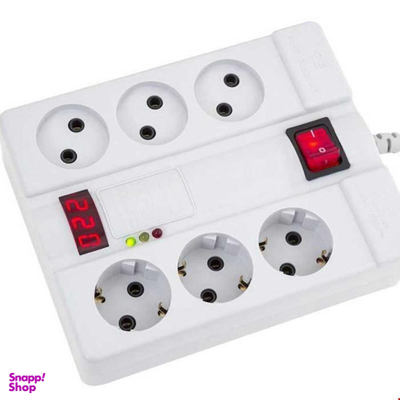چند راهی 6 خانه محافظ دار پارت الکتریک با طول کابل 5 متر مدل PE2160