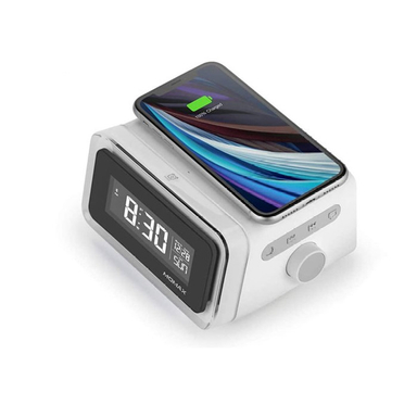 پاوربانک ساعت وایرلس مومکس( MOMAX) MOMAX 4 in 1 Digital Alarm Clock with Wireless Charging Station QC2CNW