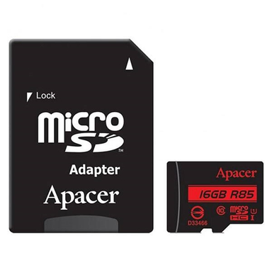 کارت حافظه microSDHC اپیسر (Apacer) کلاس 10 استاندارد UHS-I U1 سرعت 85MBps ظرفیت 16 گیگابایت