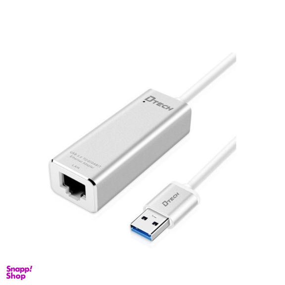 مبدل USB 3 به LAN 1Gbps دیتک (Dtech) مدل DT 6550