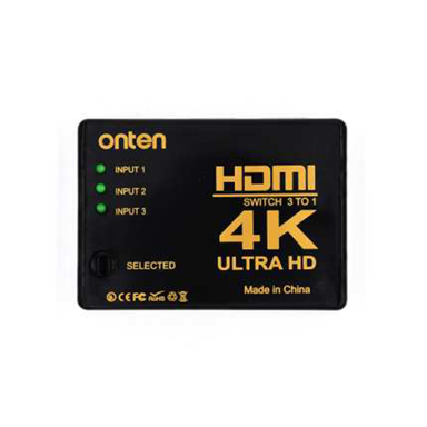 سوییچ 3 به 1 HDMI اونتن (Onten) مدل OTN 7593 با کیفیت 4k