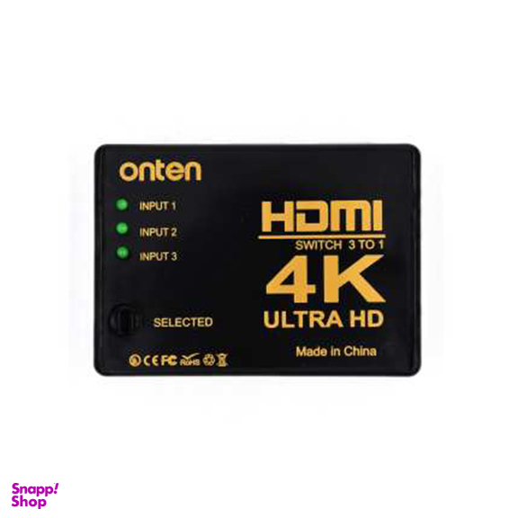 سوییچ 3 به 1 HDMI اونتن (Onten) مدل OTN 7593 با کیفیت 4k