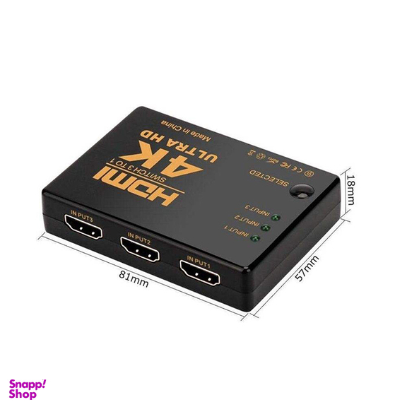 سوییچ 3 به 1 HDMI اونتن (Onten) مدل OTN 7593 با کیفیت 4k