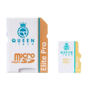 کارت حافظه کویین تک (Queen Tech) مدل Elite Pro ظرفیت 8 گیگابایت رنگ سفید با چاپ رنگی