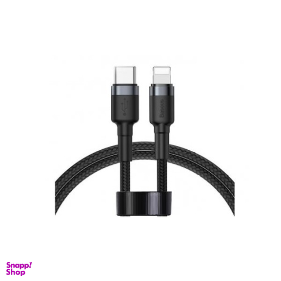 کابل شارژ سریع فست (Fast) مدل لایتینگ چراغ دار Type C طول 1 متر رنگ مشکی