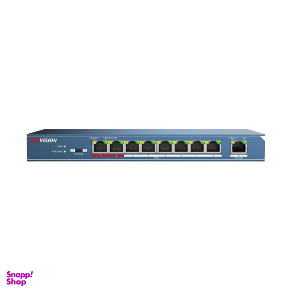 سوییچ شبکه 8 پورت هایک ویژن (Hikvision) مدل DS 3E0109P E