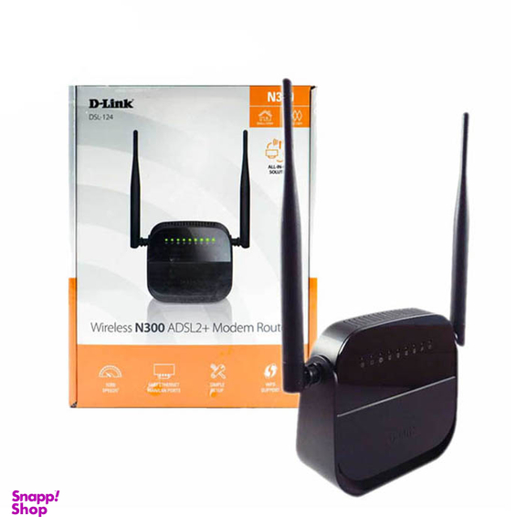 مودم روتر بی سیم ADSL2 Plus دی لینک (D-Link) مدل DSL124 New-N300