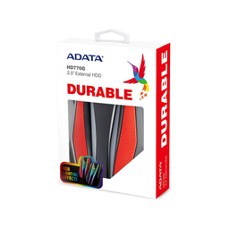 هارددیسک اکسترنال ای دیتا (Adata) مدل HD770G ظرفیت 1TB رنگ قرمز