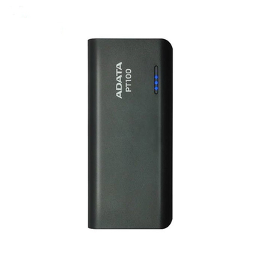 پاور بانک ای دیتا (Adata) مدل PT100 با ظرفیت 10000 میلی آمپر رنگ مشکی