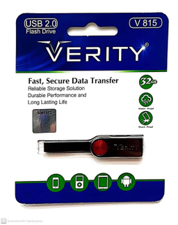فلش مموری وریتی (Verity) مدل V815 ظرفیت 32 گیگابایت