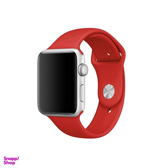 بند سیلیکونی مناسب ساعت هوشمند Apple Watch 38/40mm رنگ زرشکی