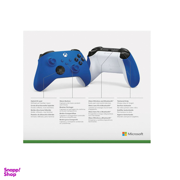 دسته بازی مایکروسافت (Microsoft) مدل Carbon Black مناسب Xbox Series X/S