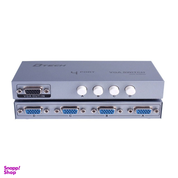 سوییچ VGA چهار پورت دیتک (Dtech) مدل DT 7034