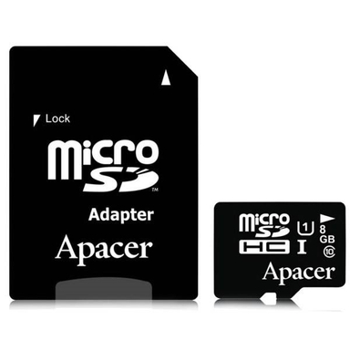 کارت حافظه‌ی اپیسر (apacer) microSDHC 4GB Class 4 With Adapter