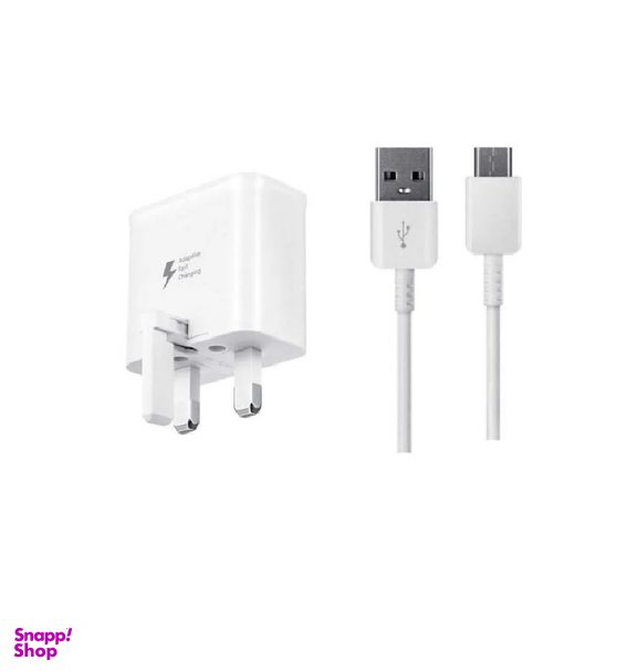 شارژر فست شارژ سامسونگ مدل Travel Adapter 15W با کابل رنگ سفید