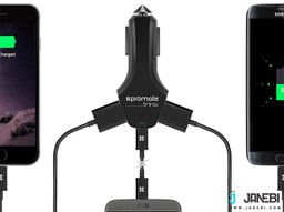 شارژر فندکی سریع پرومیت (Promate) مدل Trinix Car Charger رنگ مشکی