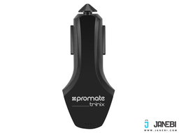 شارژر فندکی سریع پرومیت (Promate) مدل Trinix Car Charger رنگ مشکی
