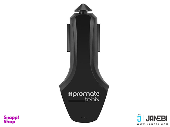 شارژر فندکی سریع پرومیت (Promate) مدل Trinix Car Charger رنگ مشکی