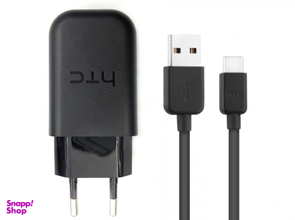 کابل و شارژر اصلی اچ تی سی (HTC) مدل Quick Charger TC P5000 With TypeC Cable رنگ مشکی