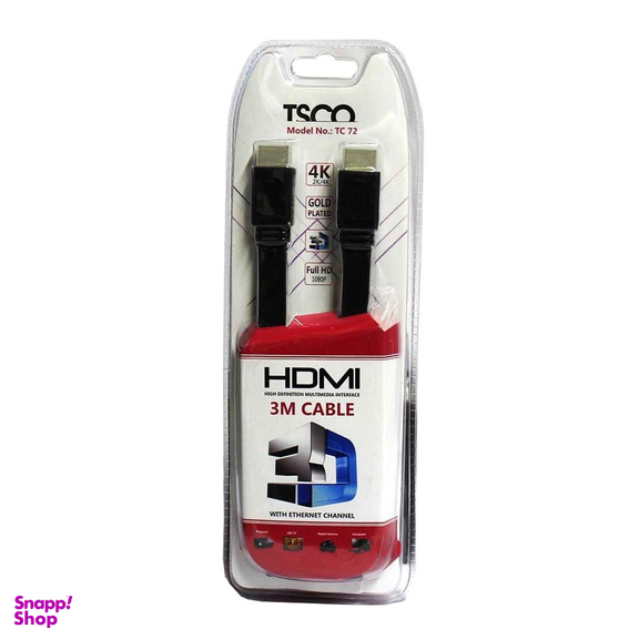 کابل HDMI تسکو (Tsco) مدل TC 72 طول 3 متر