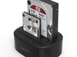 داک هارددیسک اینترنال اوریکو (Orico) مدل 2.53.5 inch 2 Bay USB3.0 Hard Drive Dock 6228US3C رنگ مشکی
