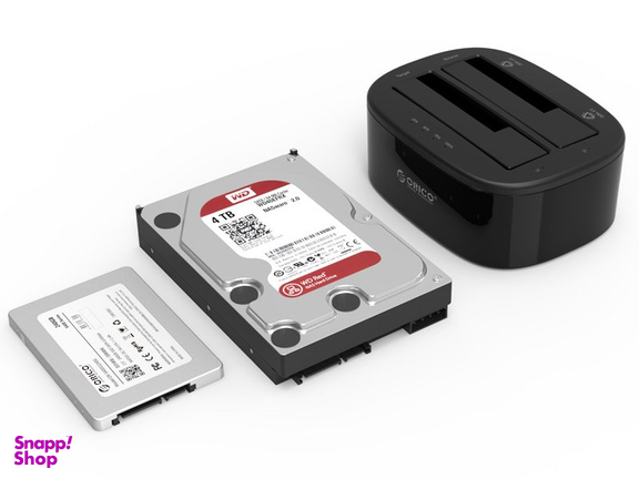 داک هارددیسک اینترنال اوریکو (Orico) مدل 2.53.5 inch 2 Bay USB3.0 Hard Drive Dock 6228US3C رنگ مشکی