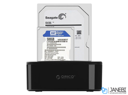 داک هارددیسک اینترنال اوریکو (Orico) مدل 2.53.5 inch USB3.0 Hard Drive Dock 6218US3 رنگ مشکی