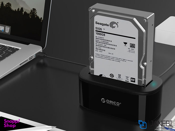 داک هارددیسک اینترنال اوریکو (Orico) مدل 2.53.5 inch USB3.0 Hard Drive Dock 6218US3 رنگ مشکی