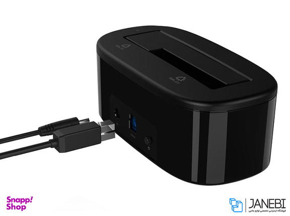 داک هارددیسک اینترنال اوریکو (Orico) مدل 2.53.5 inch USB3.0 Hard Drive Dock 6218US3 رنگ مشکی