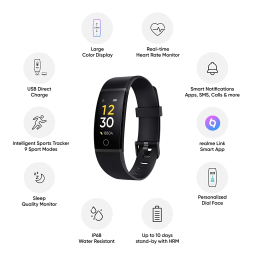 دستبند هوشمند ریلمی (Realme) مدل RMA183 رنگ مشکی