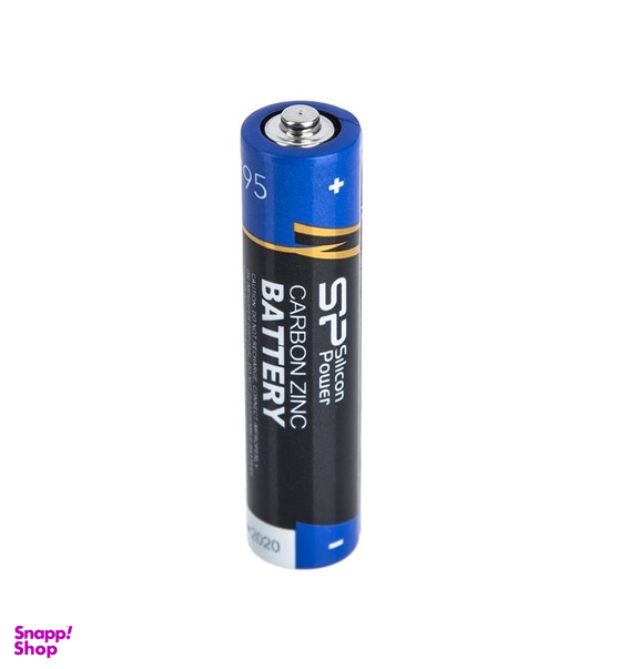 باتری نیم قلمی سیلیکون پاور (SP) مدل Carbobn Zinc بسته 100 عددی