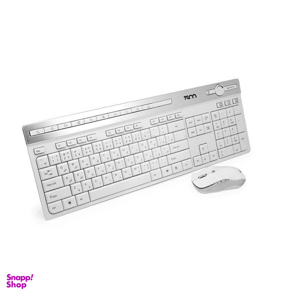 کیبورد و ماوس بی سیم تسکو (Tsco) مدل TKM7106W با حروف فارسی