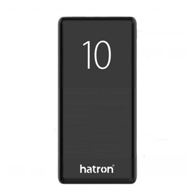 شارژر همراه هترون (Hatron) مدل HPB10000B ظرفیت 10000 میلی‌آمپر‌ساعت