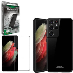 کاور ماموت (Mammoth) مدل PG-MA-BNDL مناسب موبایل سامسونگ Galaxy S21 Ultra به همراه محافظ صفحه نمایش