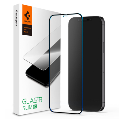 محافظ صفحه نمایش اسپیگن (Spigen) مدل GlastR Slim مناسب موبایل اپل iPhone 12 pro max