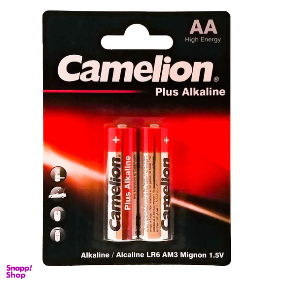 باتری قلمی کملیون (Camelion) مدل Plus Alkaline بسته 2 عددی
