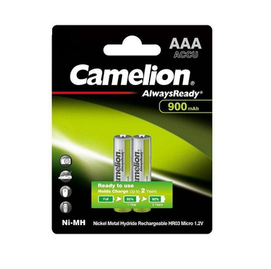 باتری نیم قلمی قابل شارژ کملیون(Camelion) مدل Always Ready بسته 2 عددی