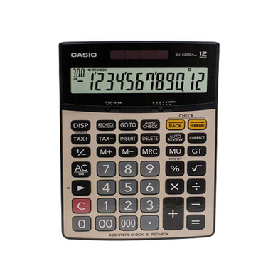 ماشین حساب کاسیو (Casio) مدل DJ-220D Plus