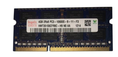 رم لپ تاپ هاینیکس (Hynix) مدل DDR3 10600s MHz ظرفیت 4 گیگابایت