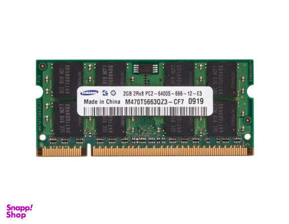 رم لپ تاپ DDR2 تک کاناله 800 مگاهرتز سامسونگ مدل 6400s ظرفیت 2 گیگابایت