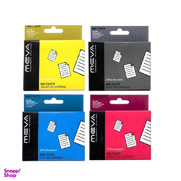کارتریج 4 رنگ میوا (Meva) مدل T3471-T3472-T3473-T3474