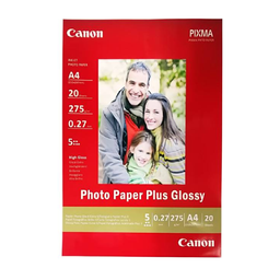 کاغذ عکس کانن (Canon) مدل Plus Glossy سایز A4 بسته 20 عددی